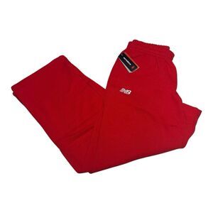 New Balance Training Sweatpants Men's Size M Red Joggers Pants Fleece NWT